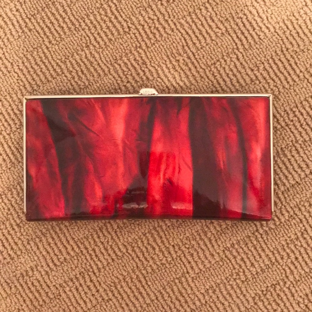 NWT Red Patent Lodis Clutch-Wallet